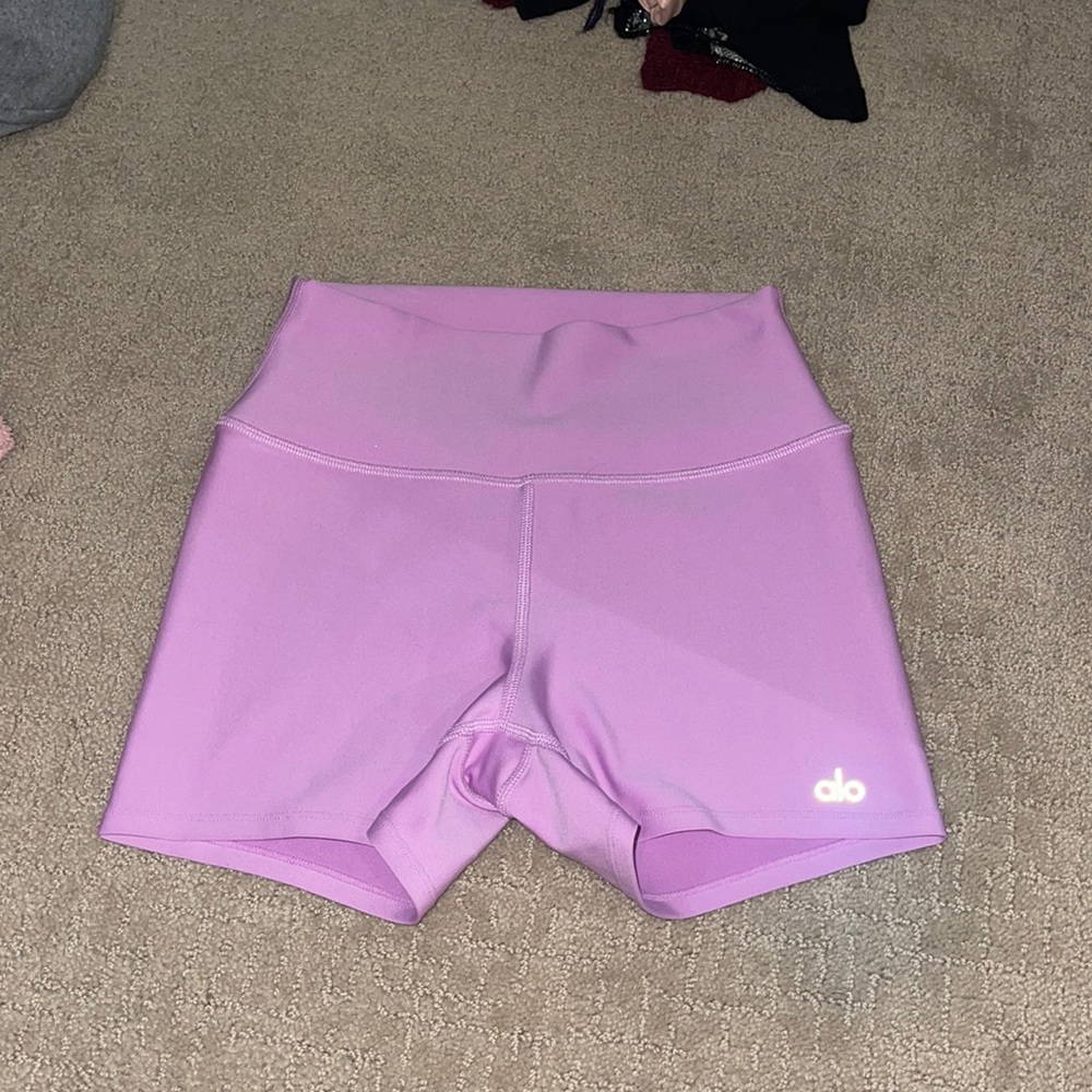 Alo light purple shorts
